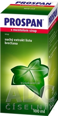 PROSPAN s mentolom sirup sir (fľ.skl.hnedá+odmerka) 1x100 ml