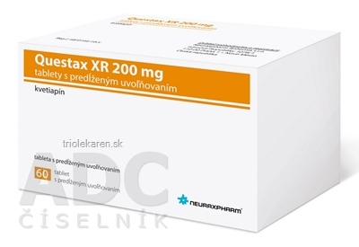 Questax XR 200 mg tablety s predĺženým uvoľňovaním 60 ks