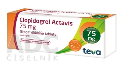 Clopidogrel Actavis 75 mg tablety 30 ks