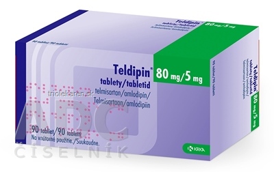 Teldipin 80 mg/5 mg tbl (blis.OPA/Al/PVC/Al) 1x90 ks