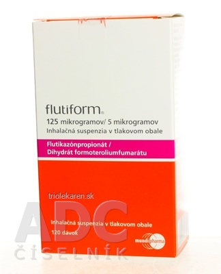 Flutiform 125 mikrogramov/5 mikrogramov Inhalačná suspenzia 120 dávok