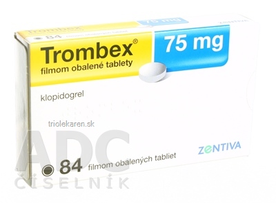 Trombex 75 mg filmom obalené tablety tbl flm 1x84 ks