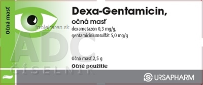 Dexa-Gentamicin ung oph (tuba Al) 1x2,5 g