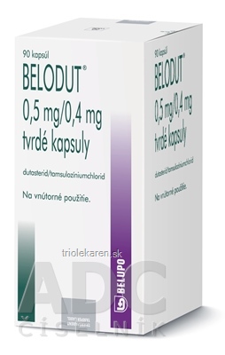 BELODUT 0,5 mg/0,4 mg tvrdé kapsuly cps dur (fľ.HDPE) 1x90 ks