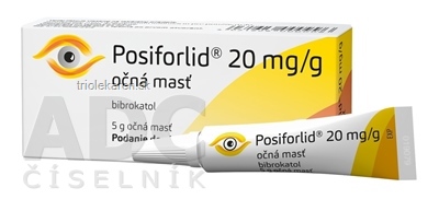 Posiforlid 20 mg/g očná masť 100 mg 5 g