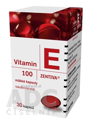 VITAMIN E 100-ZENTIVA cps mol 100 mg (fľ.skl.) 1x30 ks