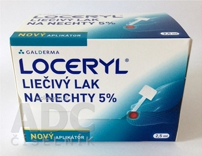 LOCERYL liečivý lak na nechty 5 % nový aplikátor, lum 1x2,5 ml