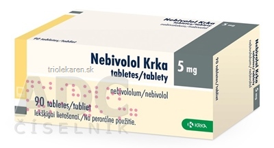 Nebivolol Krka 5 mg tablety 90 ks