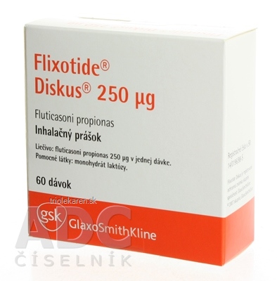 Flixotide Diskus 250 µg plv inh (blis.+inhalátor) 1x60 dávok