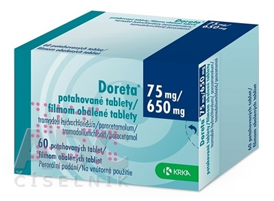 Doreta 75 mg/650 mg filmom obalené tablety tbl flm (blis.PVC/PVDC/Al) 1x60 ks