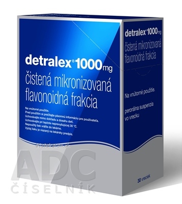 Detralex 1000 mg perorálna suspenzia vo vrecku 30 ks