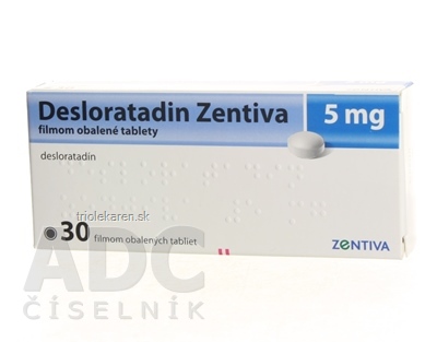 Desloratadin Zentiva 5 mg tbl flm 1x30 ks