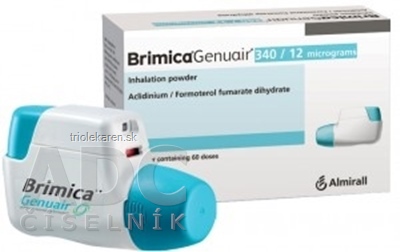 Brimica Genuair 340 mikrogramov/12 mikrogramov plv inh 1x60 dávok