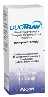 DuoTrav int opo (40 µg/ml+5 mg/ml) (fľ.PP) 1x2,5 ml