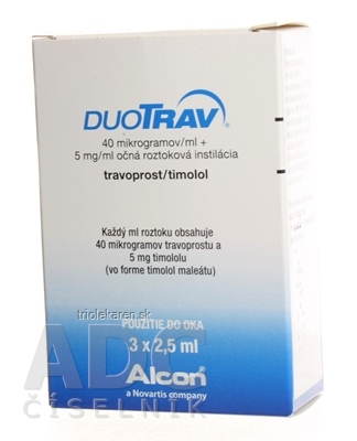 DuoTrav int opo (40 µg/ ml+5 mg/ ml) (fľ.PP) 3x2,5 ml