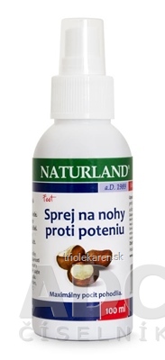 NATURLAND SPREJ NA NOHY PROTI POTENIU 1x100 ml