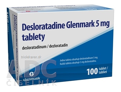 Desloratadine Glenmark 5 mg tablety 100 ks