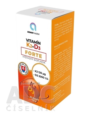 ADAMPharm Vitamín K2+D3 FORTE kapsuly 60 ks