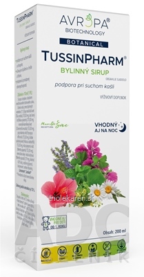 AVROPA TussinPharm bylinný sirup 200 ml