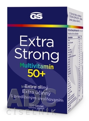 GS Extra Strong Multivitamín 50+ tablety 100 ks