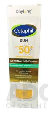 Daylong Cetaphil SUN Sensitive Gel-Creme SPF50+ gél-krém s ochranným faktorom 1x100 ml