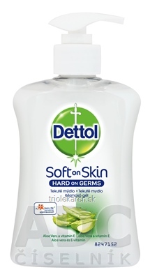 Dettol tekuté mydlo Aloe Vera a vitamín E 1x250 ml