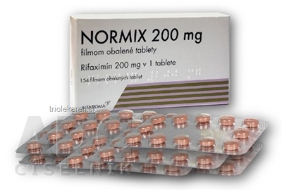 NORMIX 200 mg tbl flm (blis.PVC/PE/PVDC/Al) 1x154 ks