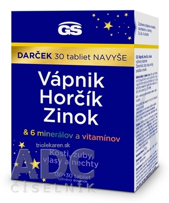 GS Vápnik, Horčík, Zinok darček 2023 tbl 130+30 navyše (160 ks)