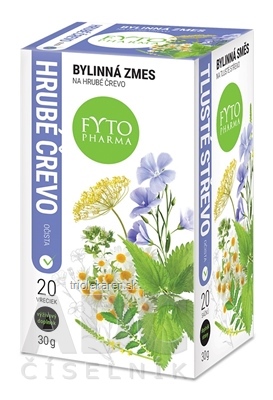 FYTO Bylinná zmes na HRUBÉ ČREVO vrecúška 20 x 1,5 g