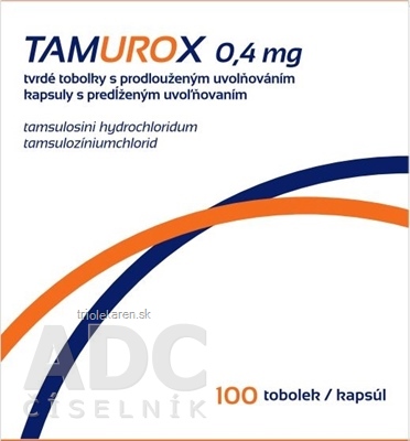 TAMUROX 0,4 mg kapsuly s predĺženým uvoľňovaním cps plg 1x100 ks