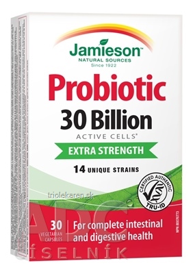 JAMIESON PROBIOTIC 30 MILIARD cps zmes bakteriálnych kultúr - 14 kmeňov 1x30 ks