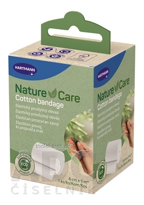 Nature Care Cotton bandage elastický obväz 6 cm x 5 m 1 ks