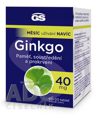 GS Ginkgo 40 mg tablety 120 ks