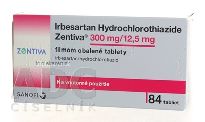 Irbesartan Hydrochlorothiazide Zentiva 300/12,5 mg tablety 84 ks