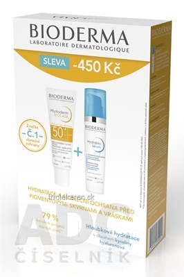 BIODERMA BALÍK Photoderm SPOT-AGE + Hydrabio gél krém 40 ml + sérum 40 ml 1 set