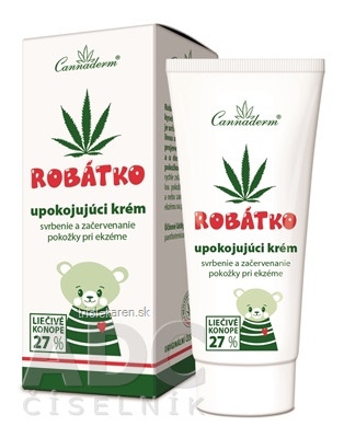 Cannaderm ROBÁTKO upokojujúci krém pri svrbení pokožky 1x50 g