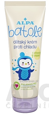 BATOLE DETSKÝ KRÉM PROTI CHLADU s olivovým olejom 1x75 ml