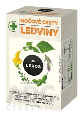 LEROS MOČOVÉ CESTY, OBLIČKY nálevové vrecká (inov. 2021) 20x1,5 g (30 g)