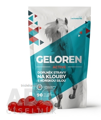 GELOREN ACTIVE želatínové tablety, príchuť pomaranč 1x90 ks