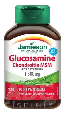 JAMIESON GLUKOZAMÍN CHONDROITÍN MSM 1300 mg tbl 1x120 ks