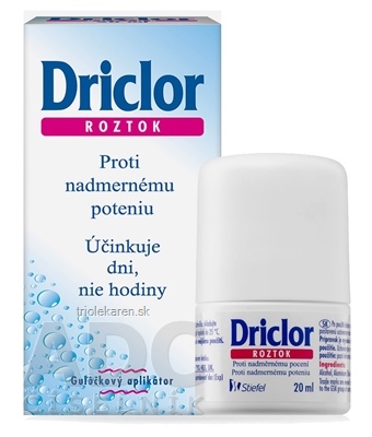 Driclor Antiperspirant guľôčka 1x20 ml