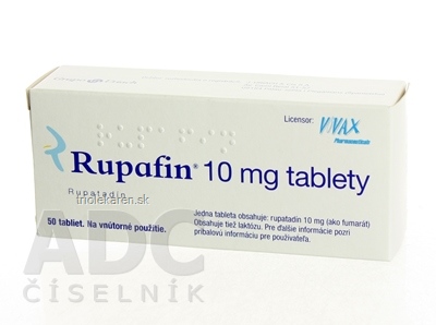 Rupafin 10 mg tablety tbl (blis.PVC/PVDC/Al) 1x50 ks