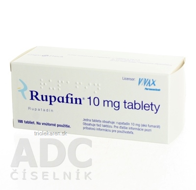 Rupafin 10 mg tablety tbl (blis.PVC/PVDC/Al) 1x100 ks