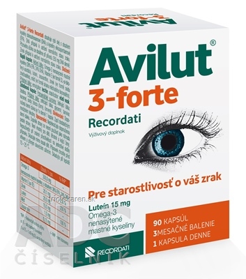 AVILUT 3-forte Recordati cps 1x90 ks