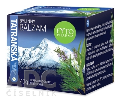 FYTO Tatranská priedušková zmes Bylinný BALZAM 1x40 g