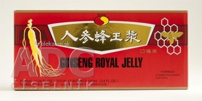 GINSENG ROYAL JELLY Amazonas tekutý výživový doplnok ampulky 10 x 10 ml