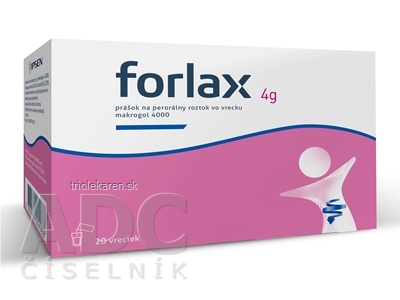 FORLAX 4 g plv sps 1x20 vreciek