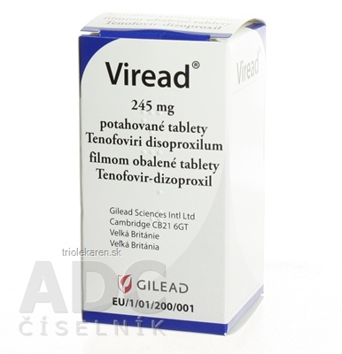 Viread 245 mg filmom obalené tablety tbl flm (fľa.HDPE) 1x30 ks