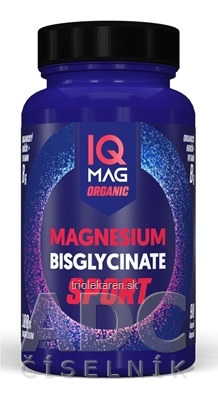 IQ MAG ORGANIC SPORT Organický HORČÍK + Vitamín B6 kapsuly 90 ks