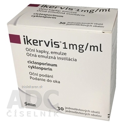 IKERVIS 1 mg/ml očné emulzné kvapky 30 x 0,3 ml